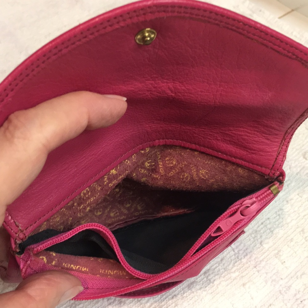 Hot Pink Buttery Soft Brazilian Leather Wallet - Picture 6 of 11